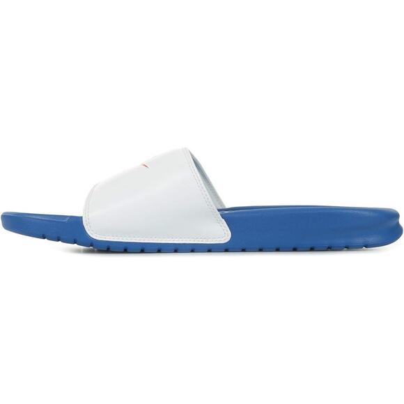 NWT NIKE Mens Benassi JDI Slide, Blue/Red/White-Size 9 - Picture 3 of 3